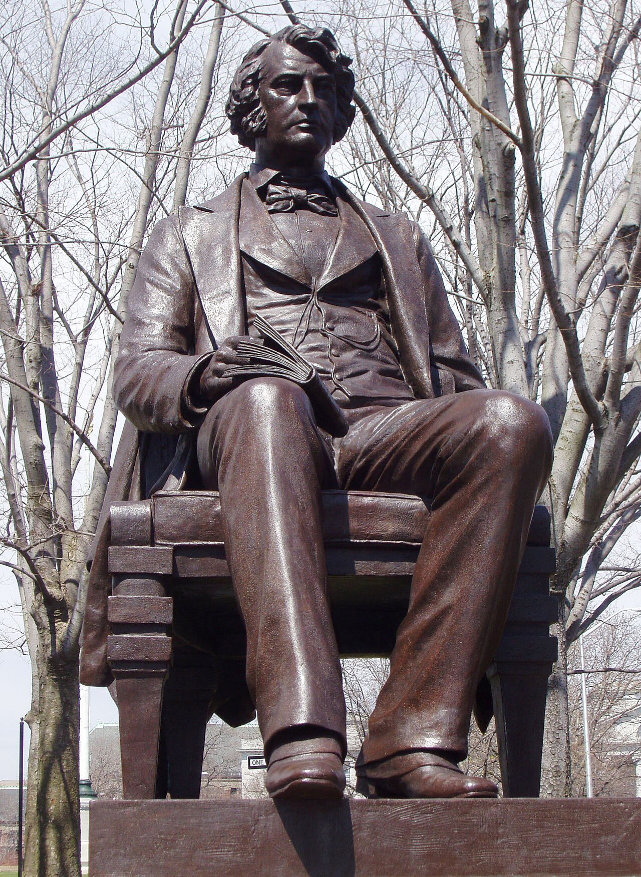 Statue of Charles Sumner by Anne Whitney