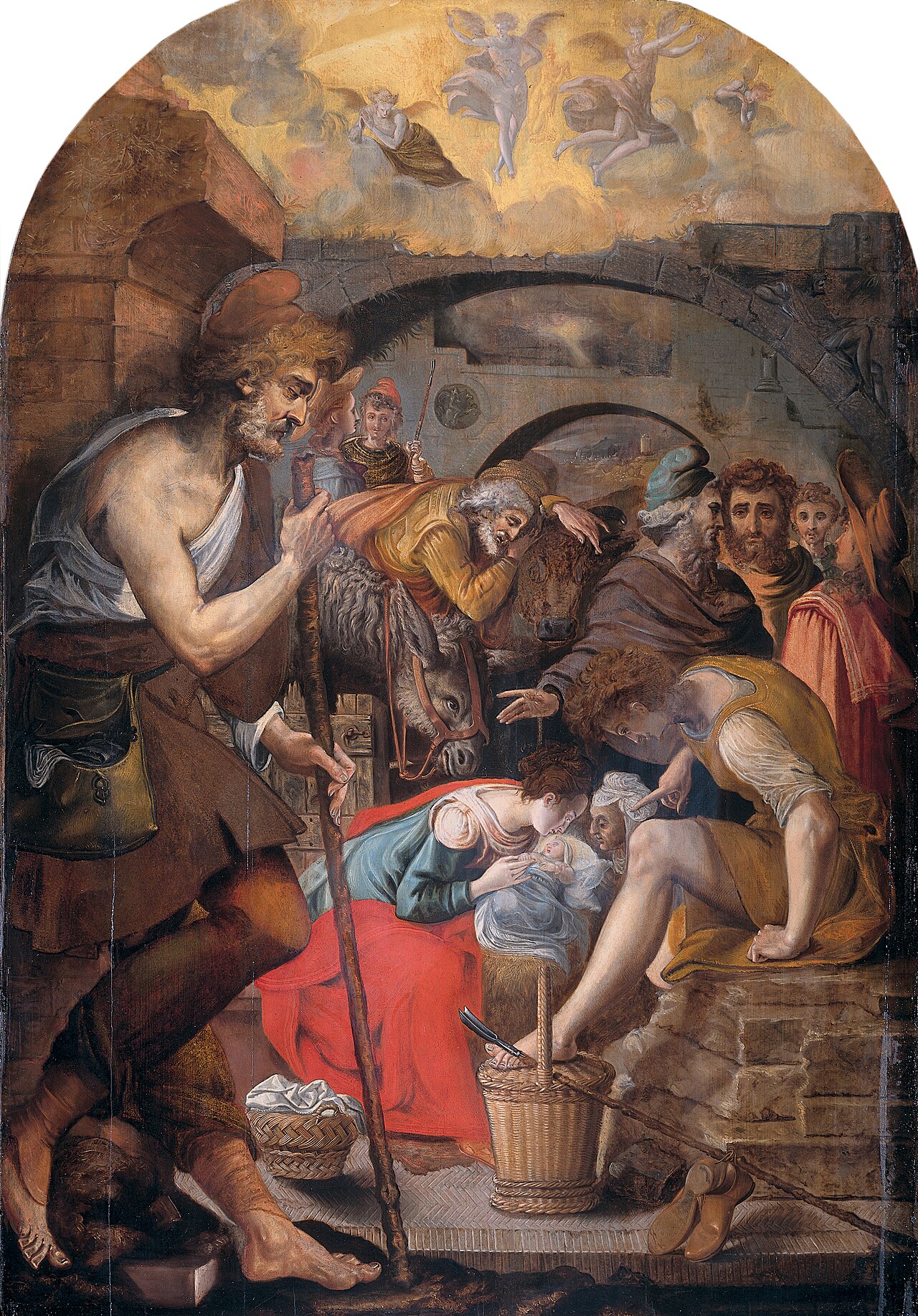 The Adoration of the Shepherds by Anthonie Blocklandt van Montfoort