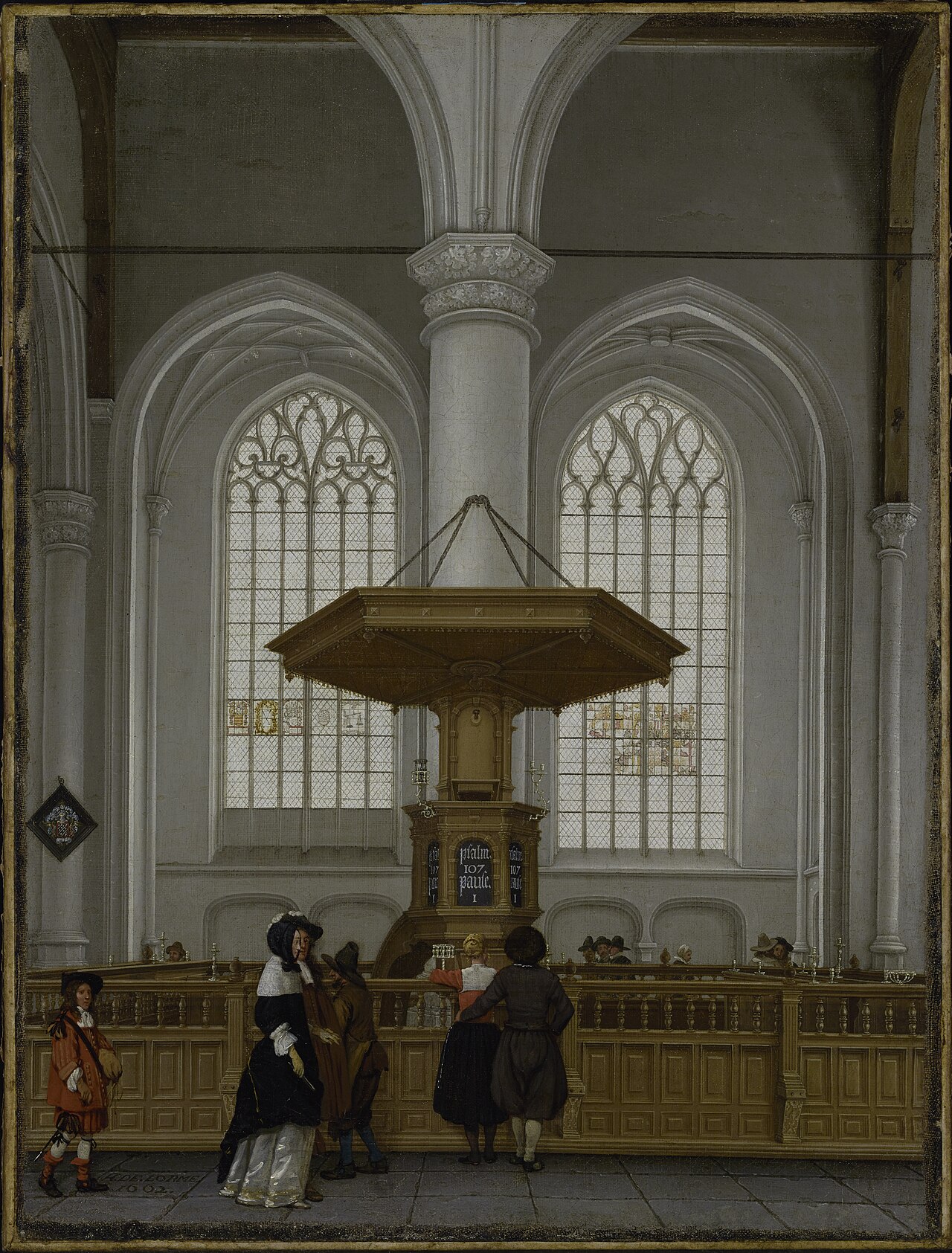 Interior of the Laurenskerk at Rotterdam by Anthonie de Lorme