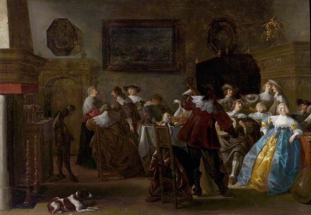 Merry Company (Interior with Cavaliers and Ladies) by Anthonie Palamedesz.