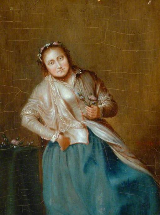 Portrait of a Lady Wearing a Wreath of Roses by Anthonie Palamedesz.