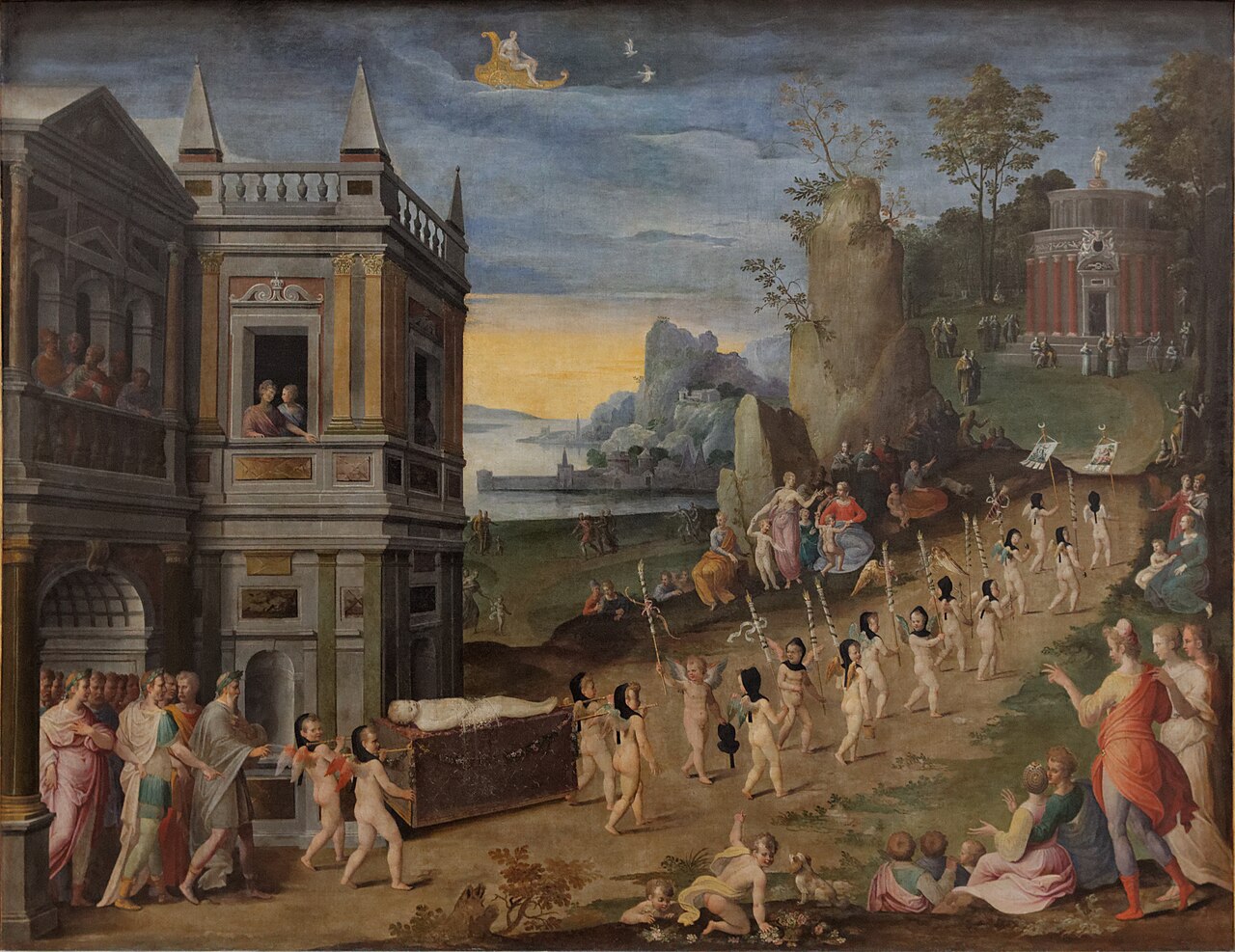 The Funeral Procession of Love by Antoine Caron