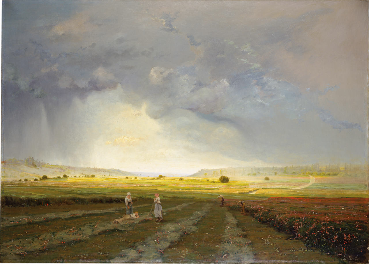 The Rain Shower by Antoine Chintreuil
