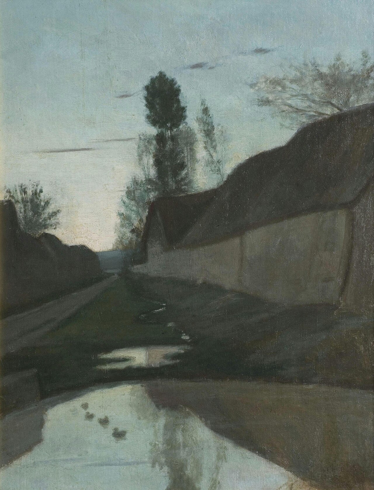 Village Road by Antoine Chintreuil