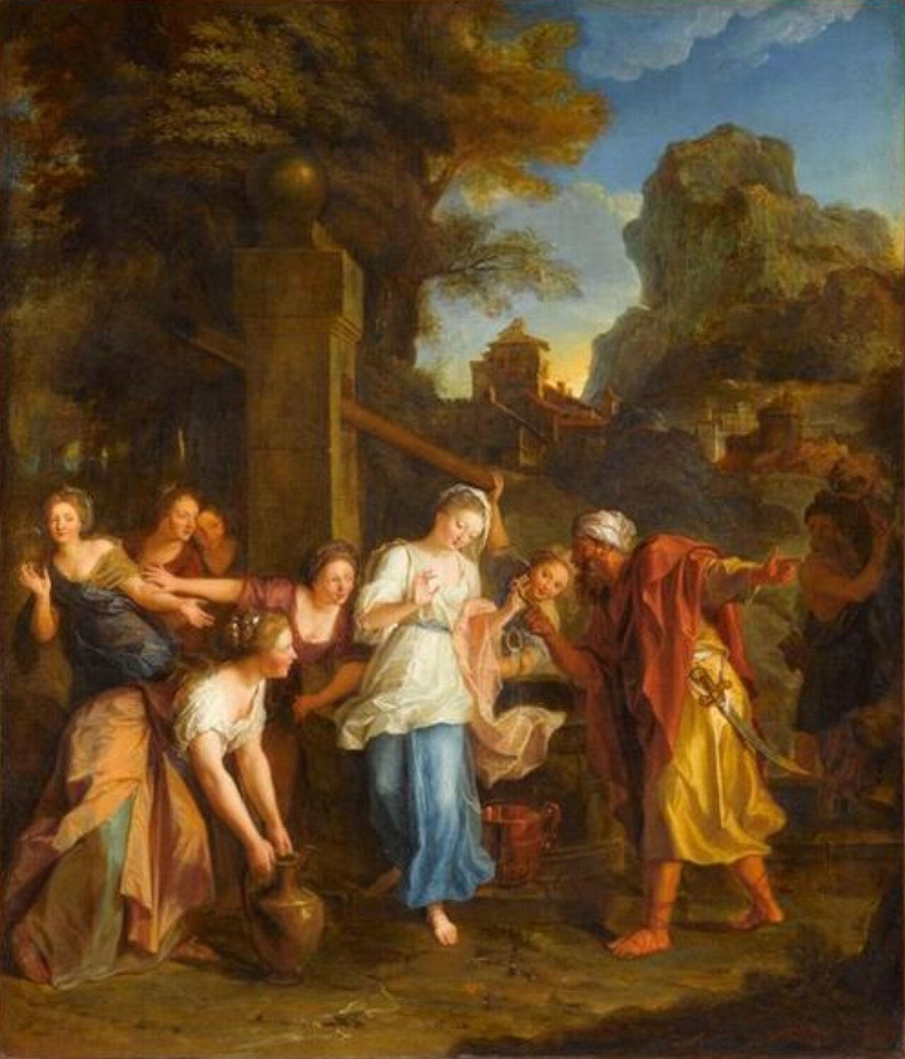 Eliezer and Rebecca by Antoine Coypel