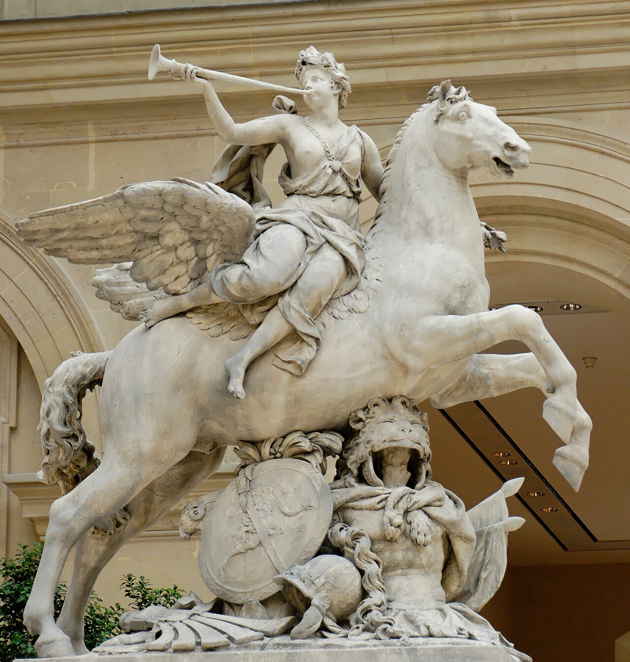 Fame Riding Pegasus by Antoine Coysevox