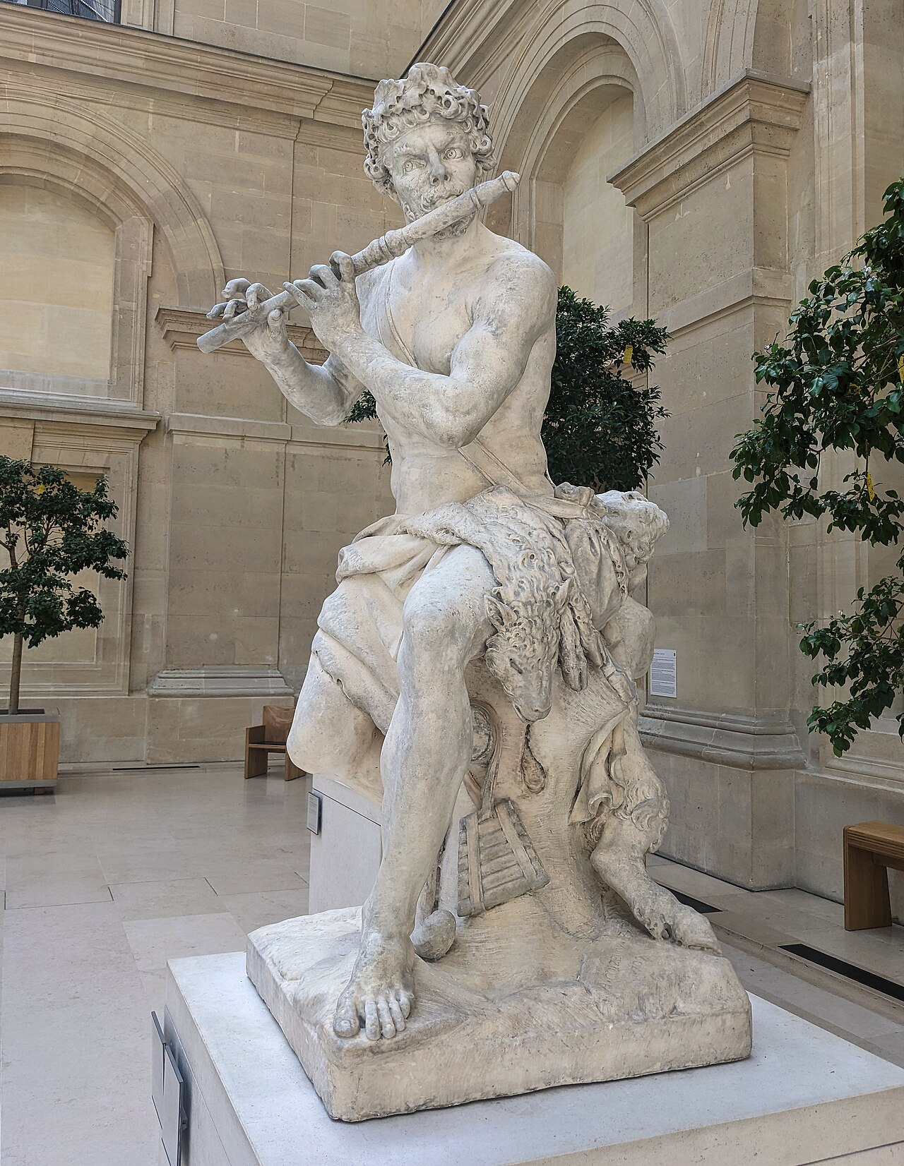 Shepherd with Flute by Antoine Coysevox