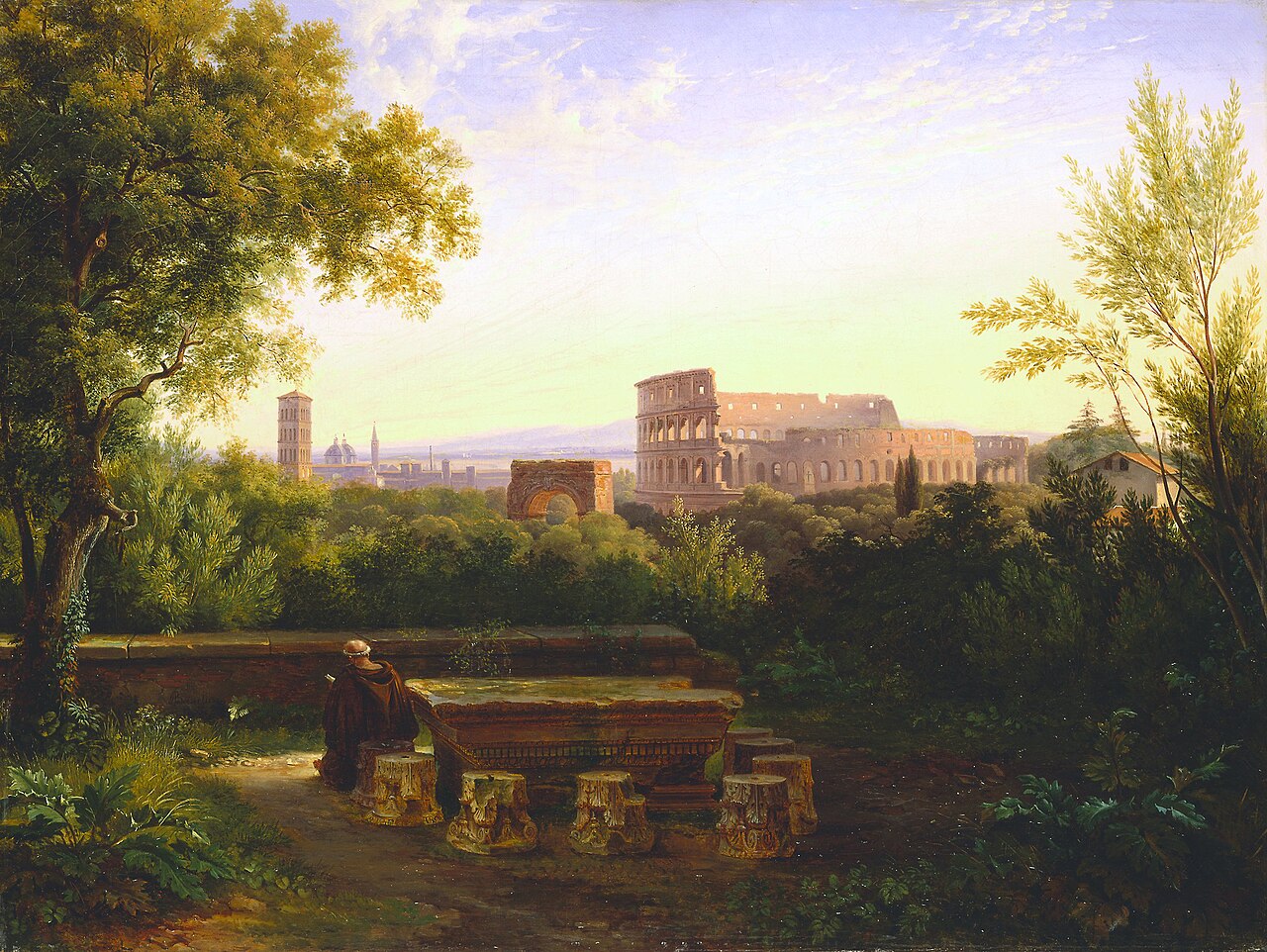 View of the Colosseum from the Orti Farnesiani by Antoine-Félix Boisselier