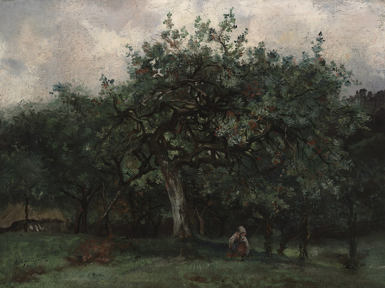 Landscape with Little Girl by Antoine Guillemet