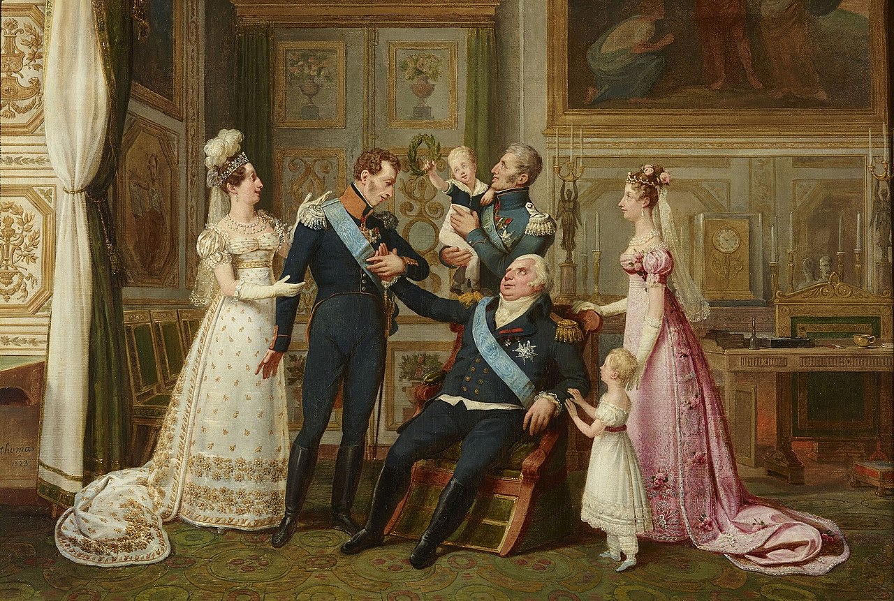 Louis XVIII Receiving the Duke of Angoulême on His Return from the Spanish Campaign by Antoine-Jean-Baptiste Thomas