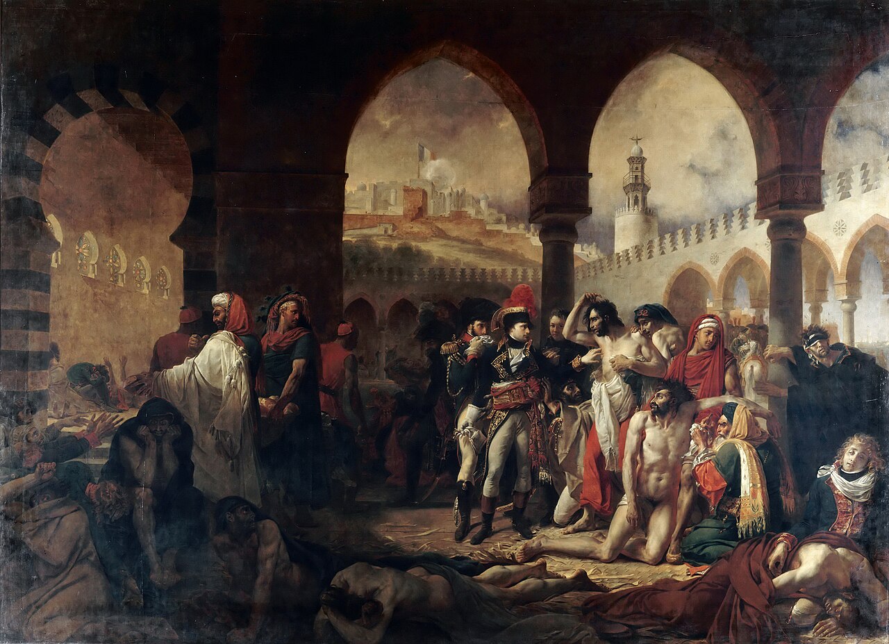 Bonaparte Visiting the Plague Victims of Jaffa by Antoine-Jean Gros