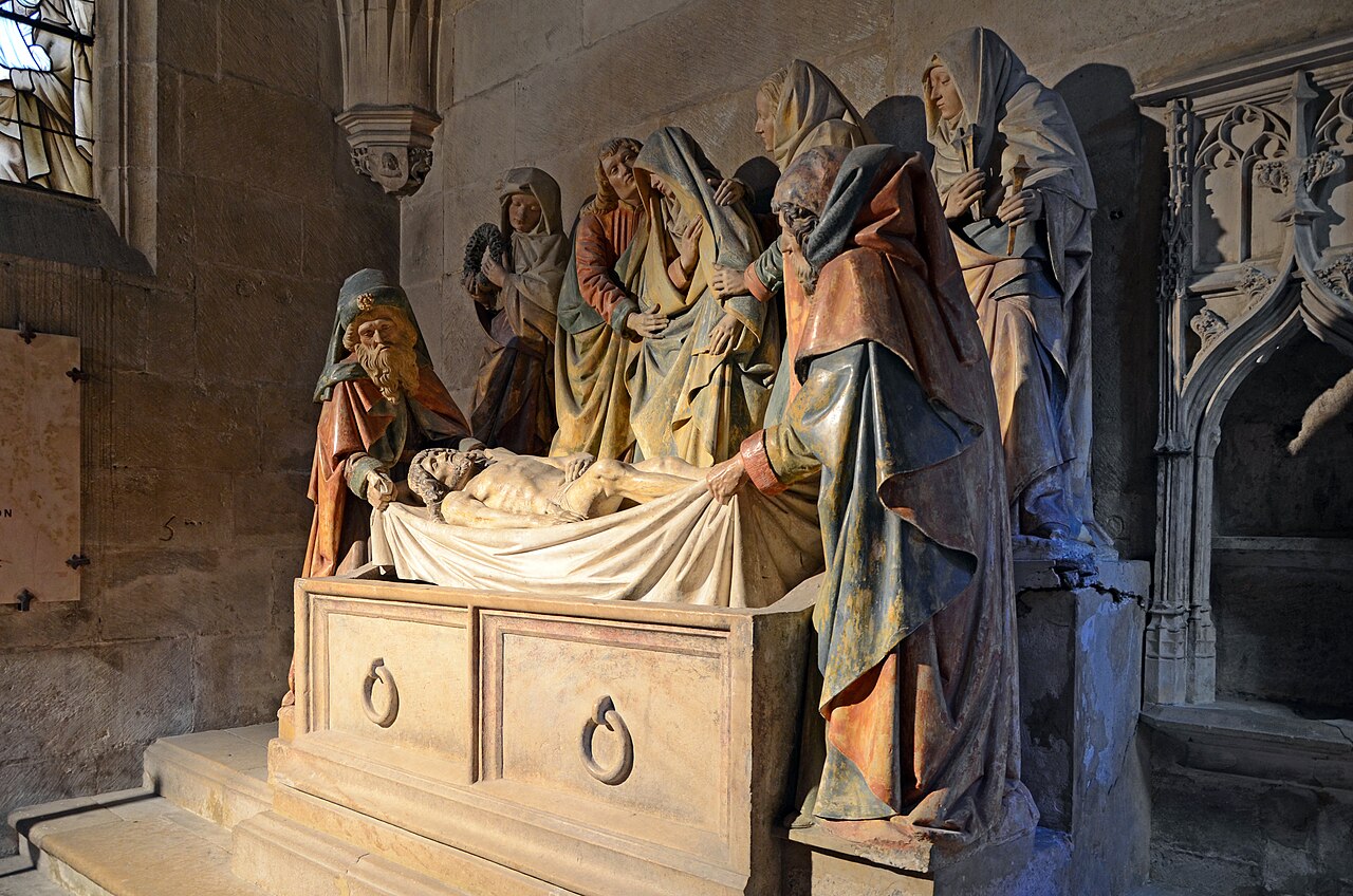 Burial of Jesus of the Saint Lazarus chapel in Semur-en-Auxois by Antoine Le Moiturier