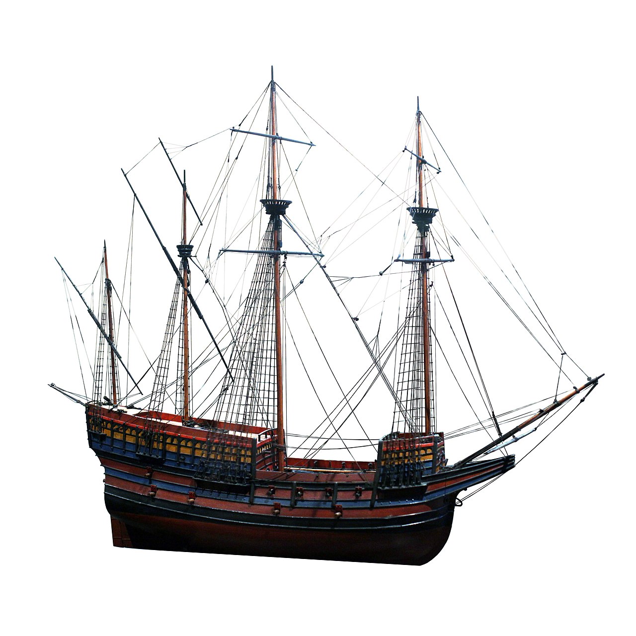 Scale model of a 16th century ship-MnM 5 MG 2 by Antoine Léon Morel-Fatio