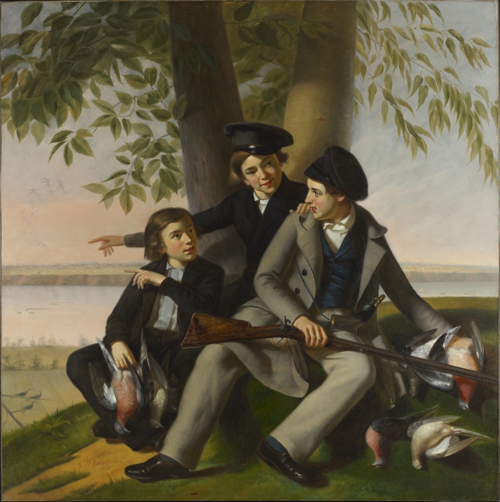 The Pigeon-Hunt by Antoine Plamondon