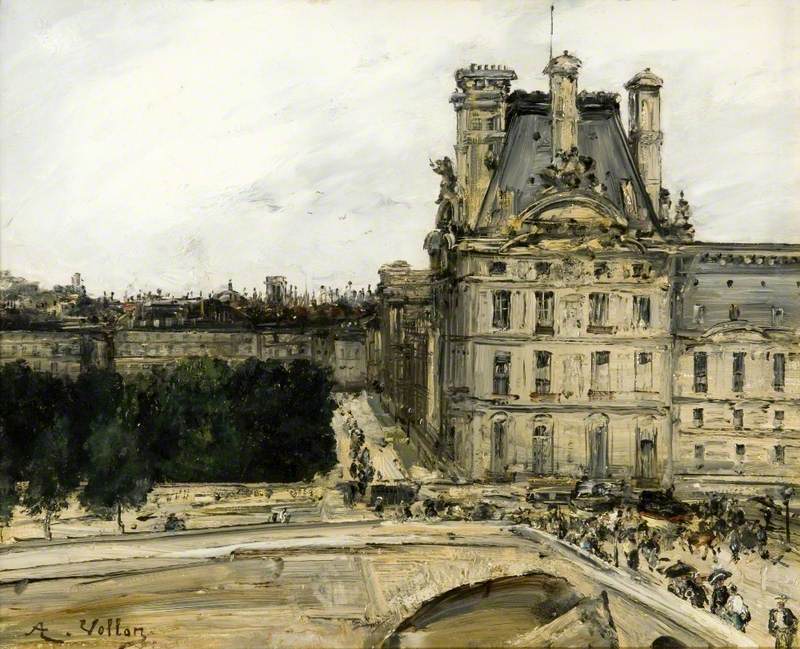 A Corner of the Louvre by Antoine Vollon