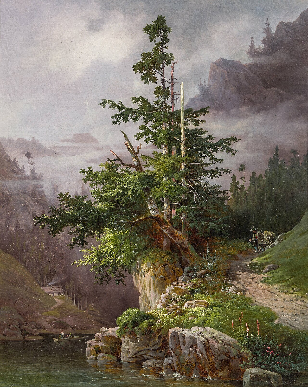 Mountain landscape by Anton Altmann