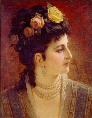 Opera singer Adelina Patti by Anton Ebert