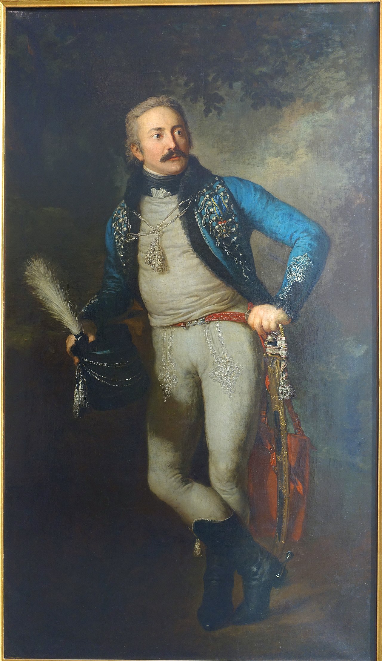 Portrait of Baron Johann Adolf von Thielmann by Anton Graff