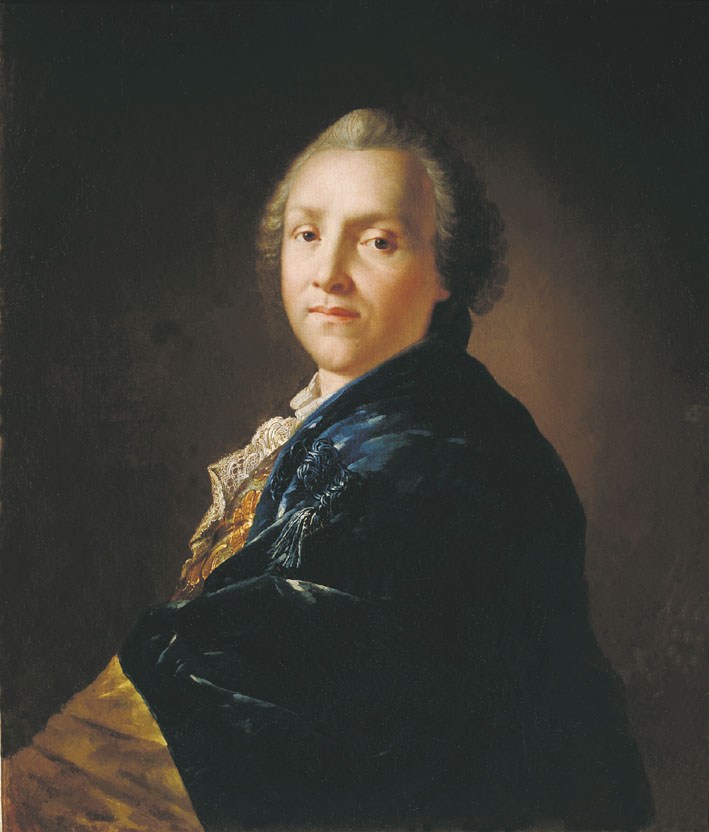 Portrait of the poet A.P.Sumarokov by Anton Losenko