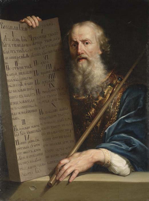 Ten Commandments of Moses by Anton Losenko