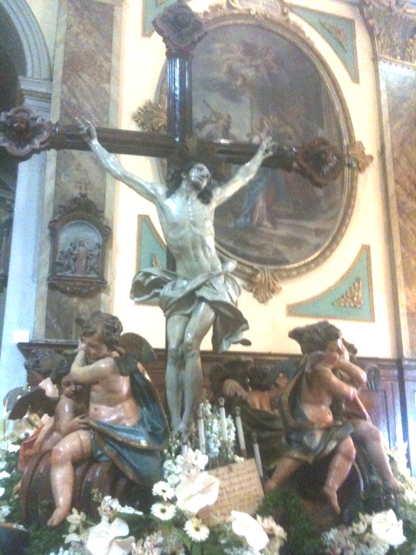 Dying Christ on the cross by Anton Maria Maragliano