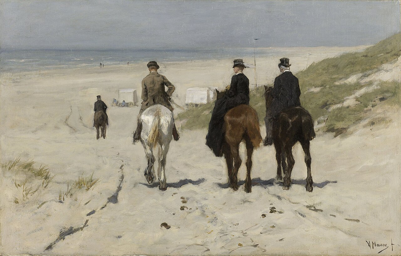 Morning Ride on the Beach by Anton Mauve
