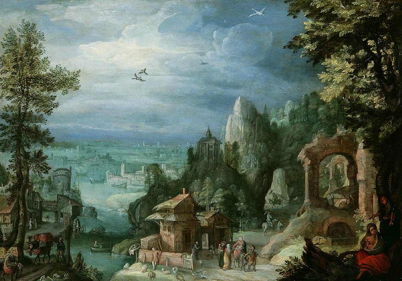 Extensive Landscape with the Rest on The Flight into Egypt by Anton Mirou