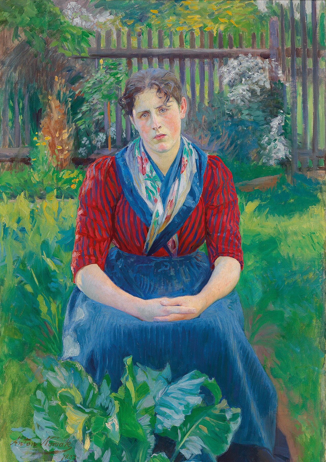 Country Girl from the Wachau by Anton Nowak