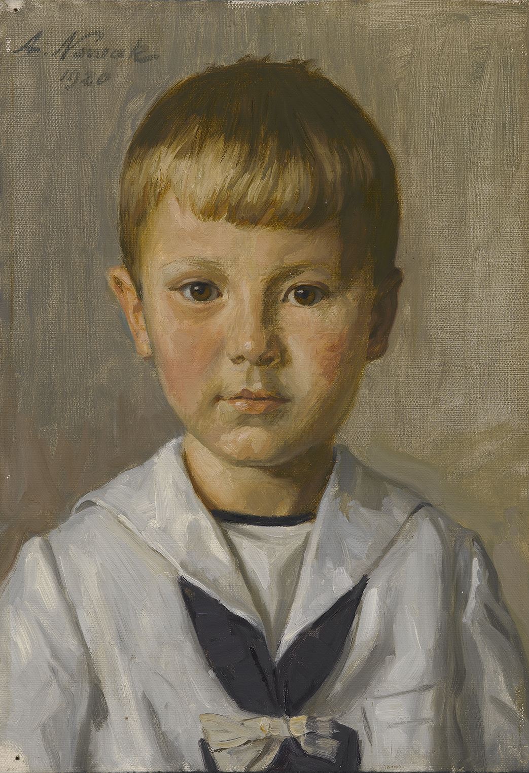 Portrait of a boy by Anton Nowak