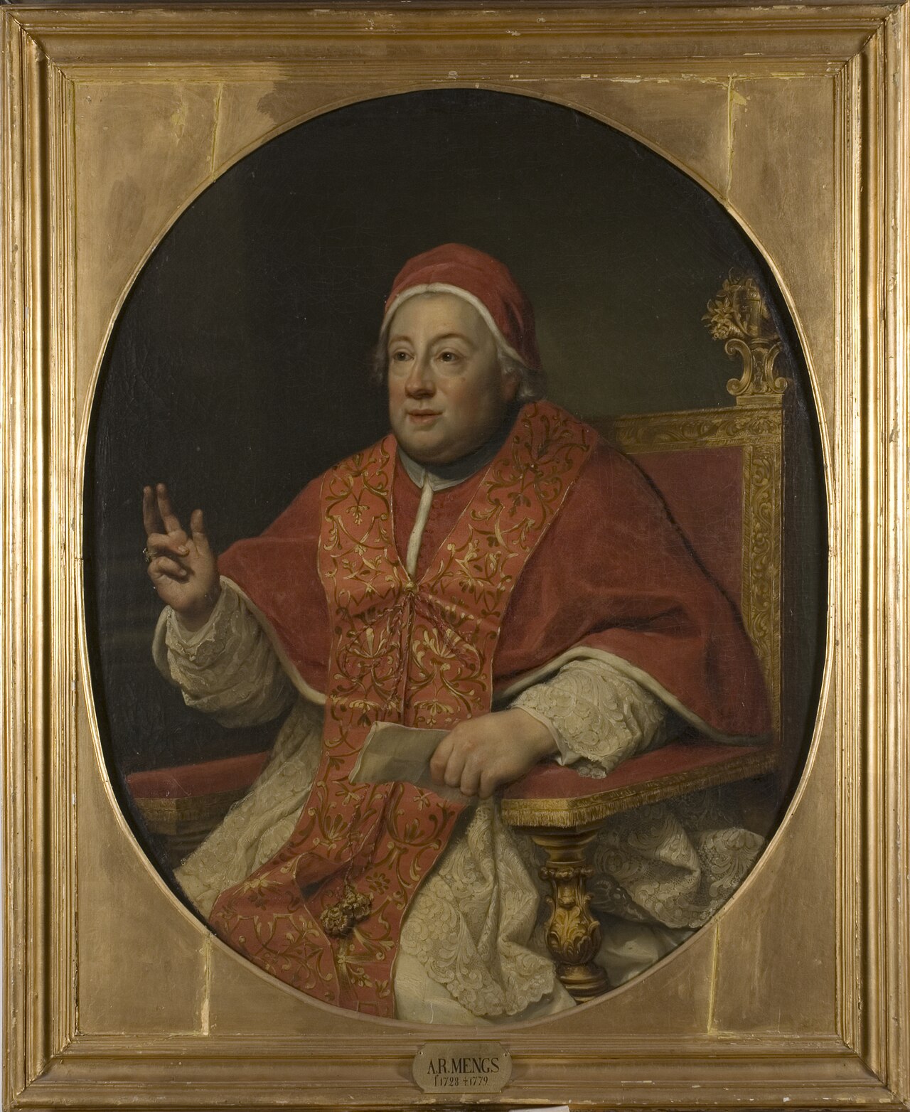Pope Clement XIII (1693–1769) by Anton Raphael Mengs