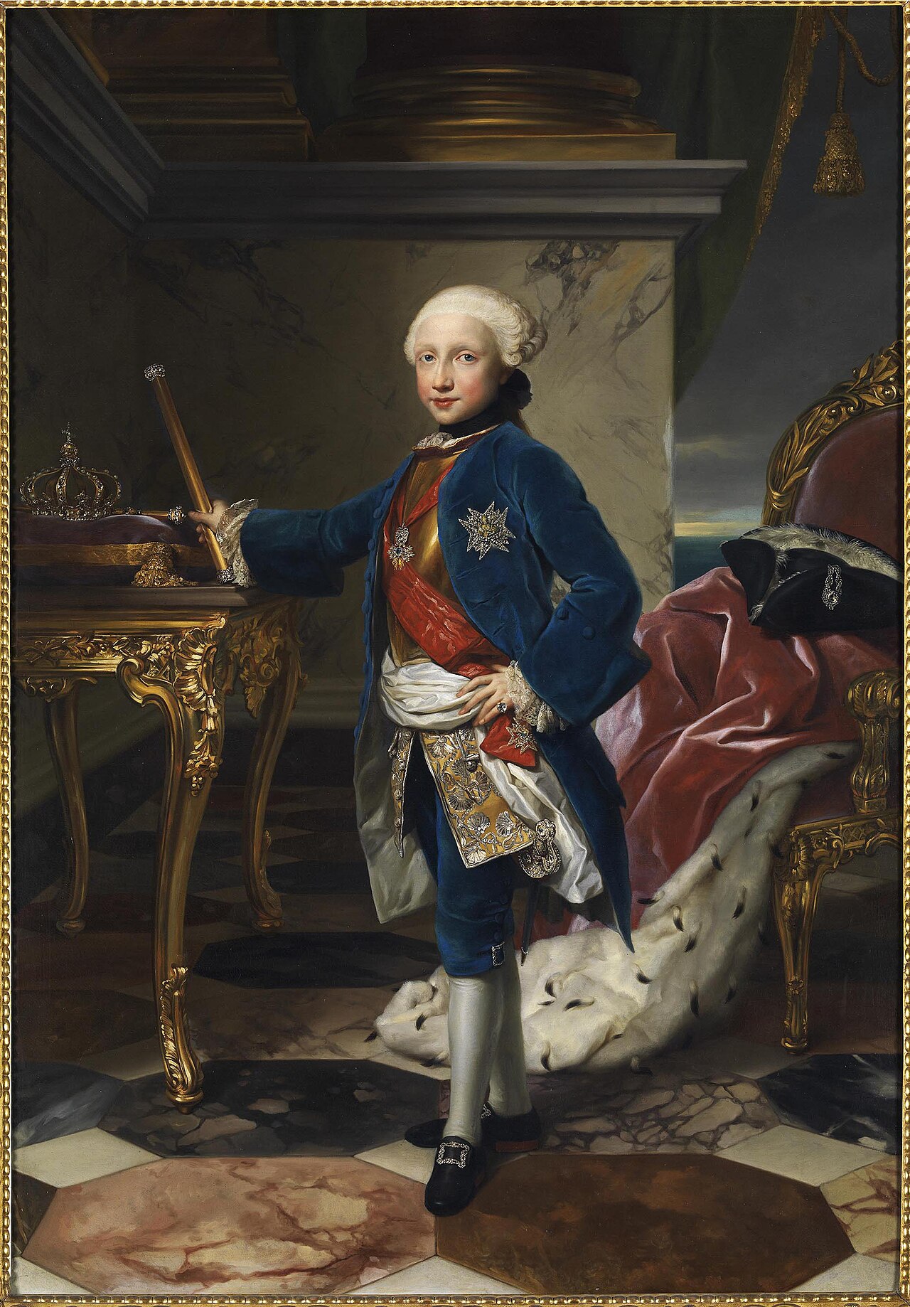 Portrait of Ferdinand IV by Anton Raphael Mengs