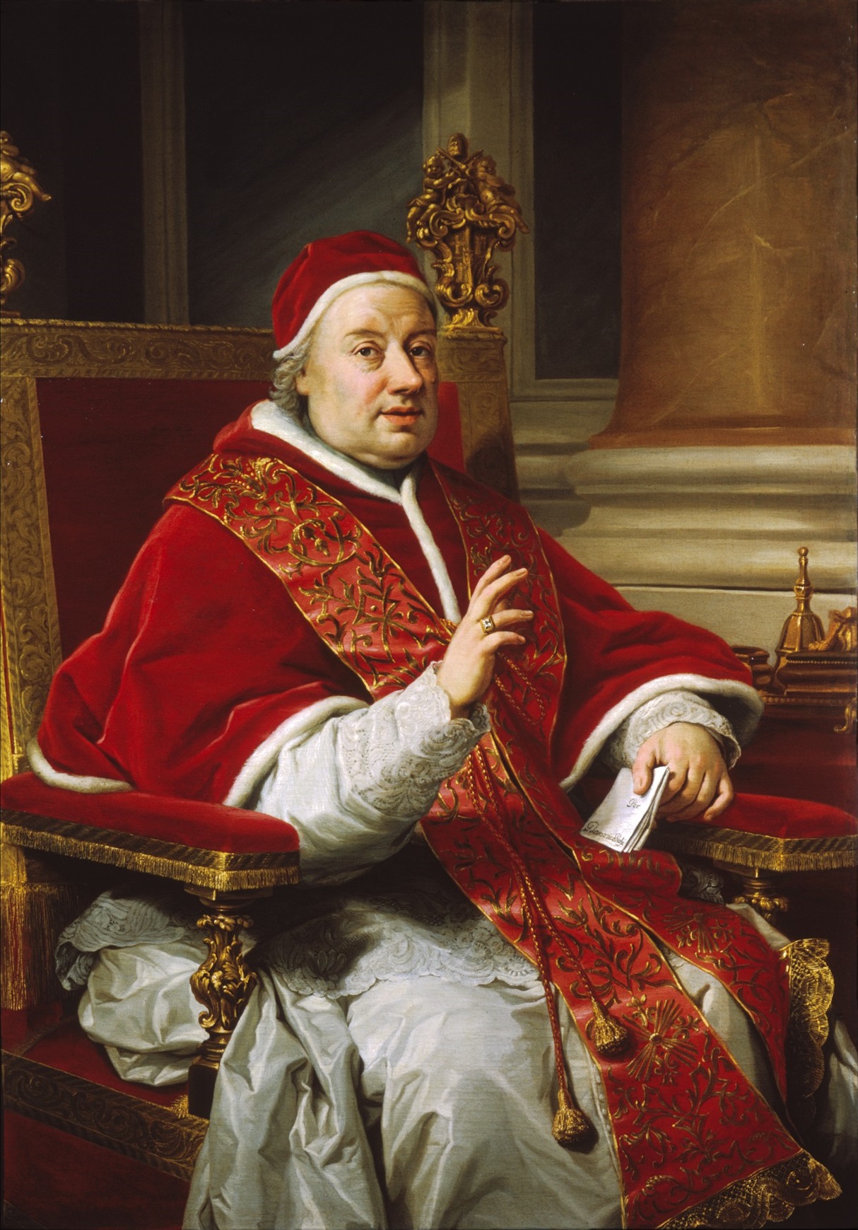 Portrait of Pope Clement XIII by Anton Raphael Mengs
