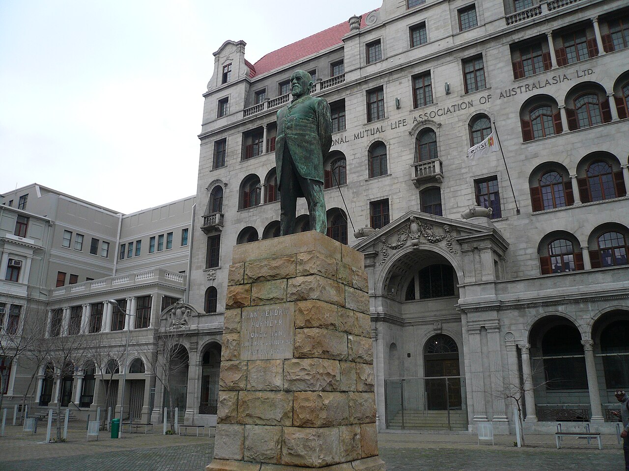 Statue of Jan Hendrik Hofmeyr by Anton van Wouw