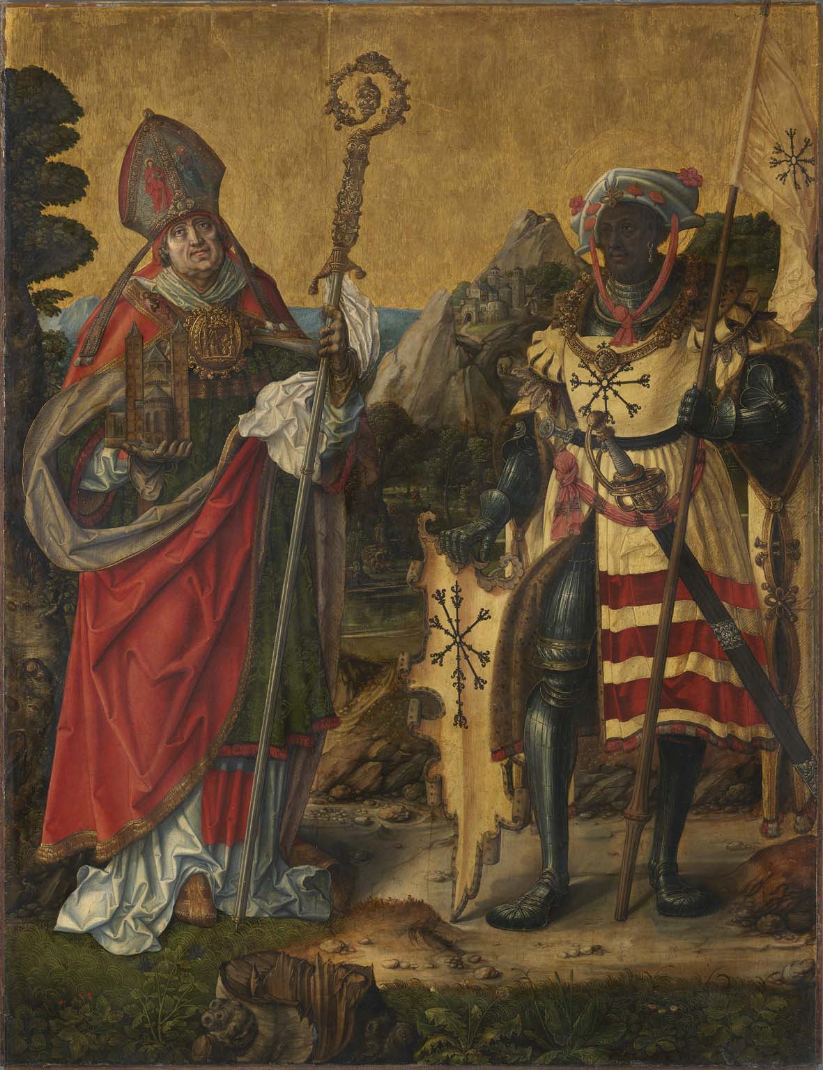 Saints Anno and Gregor the Moor by Anton Woensam