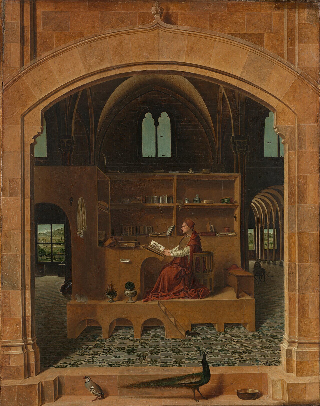 Saint Jerome in His Study by Antonello da Messina