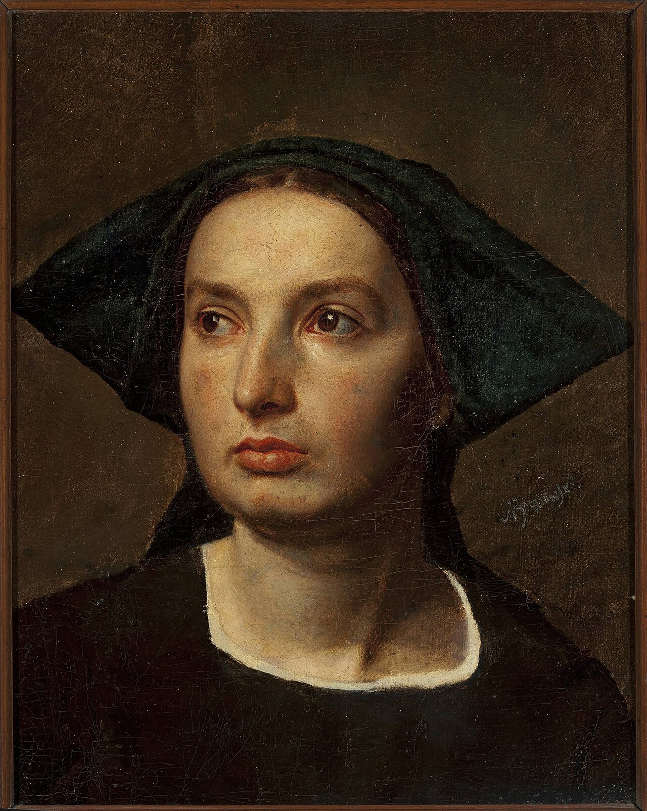 Portrait of a Woman. by Antoni Brodowski