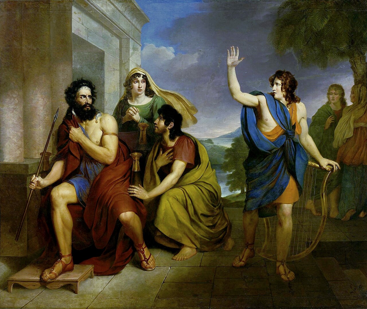 Saul's anger at David by Antoni Brodowski