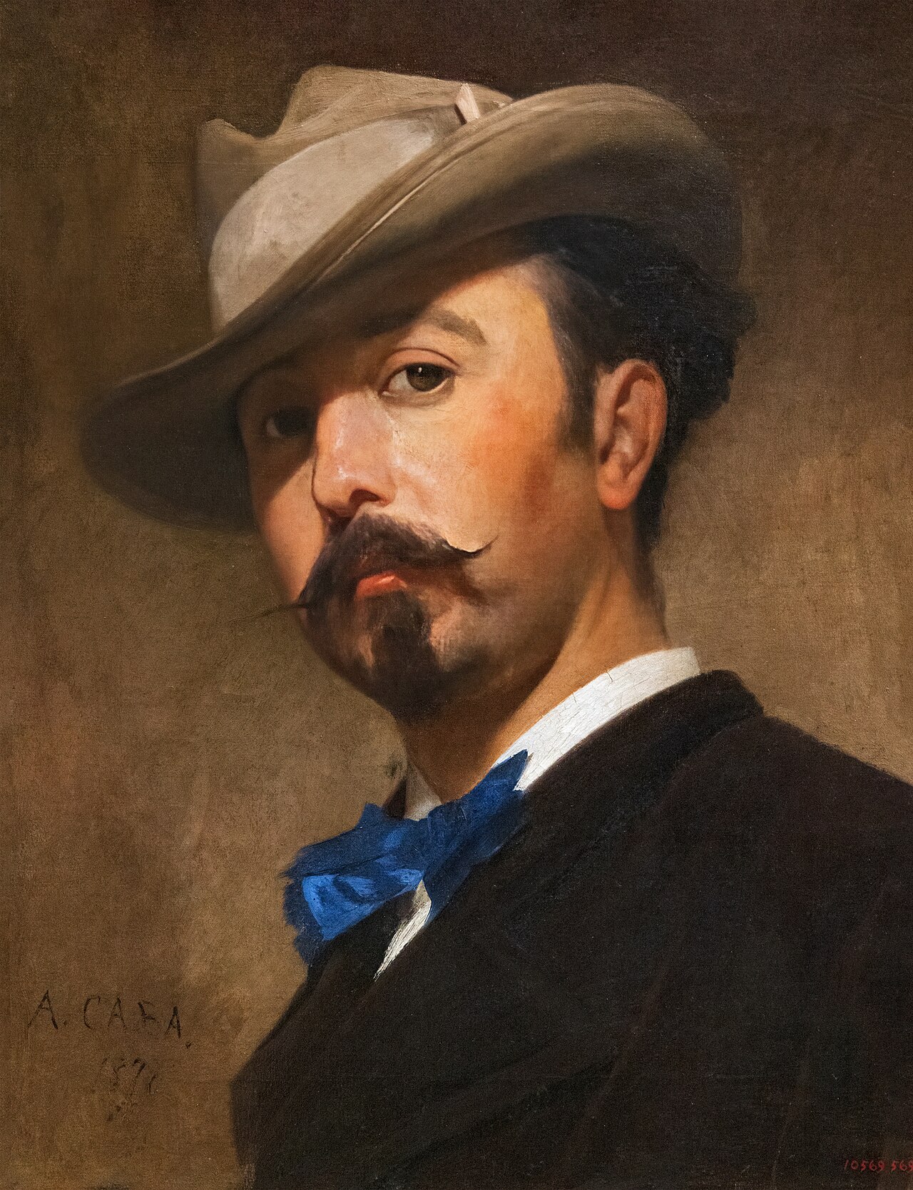 Portrait of the painter Joaquim Vayreda by Antoni Caba