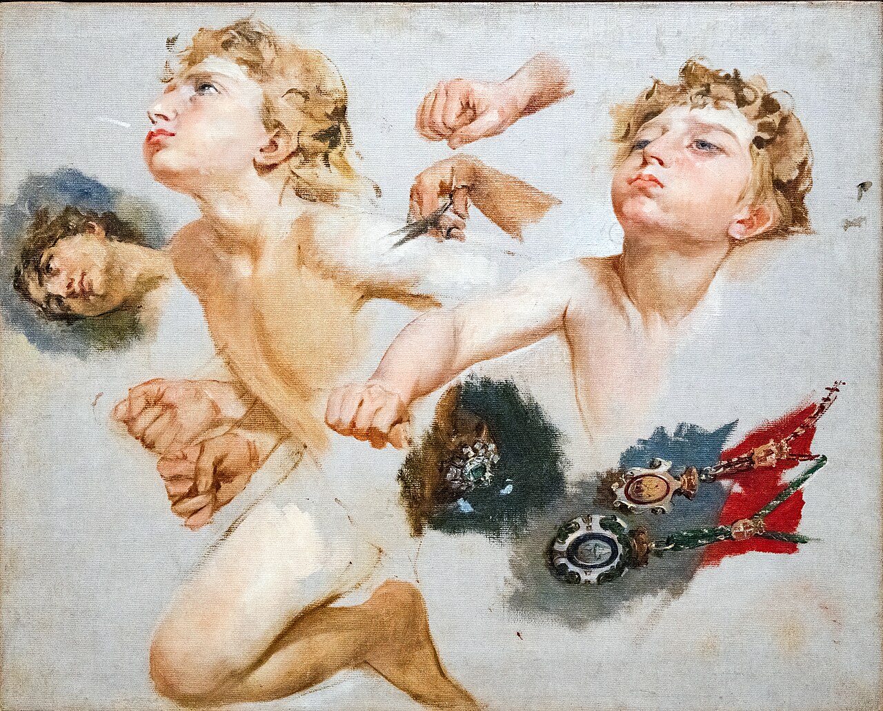 Study of Zephyrus for «The Triumph of Day over Night Preceded by Dawn» by Antoni Caba