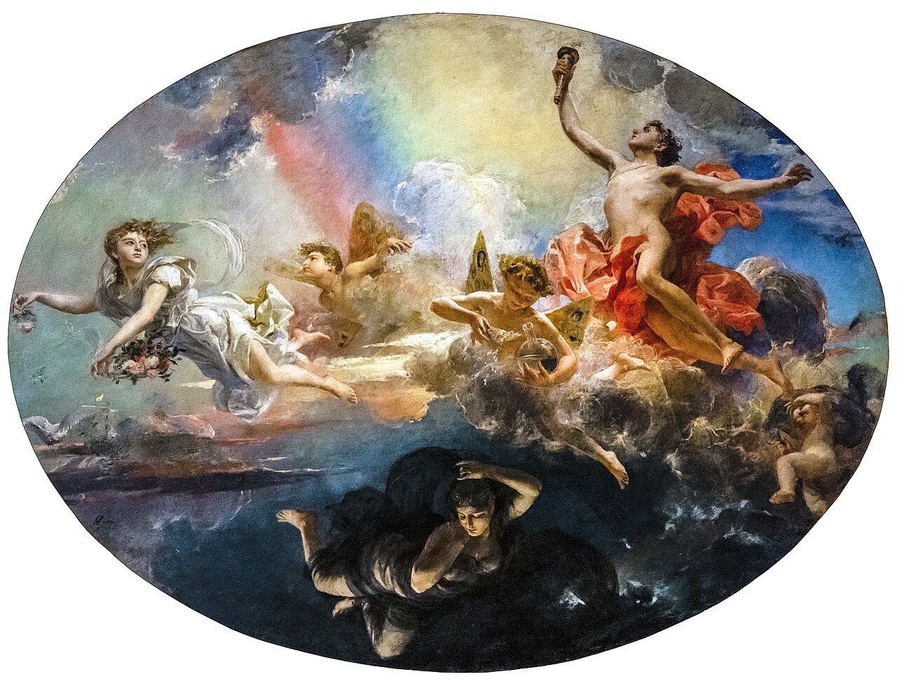 The Triumph of Day over Night Preceded by Dawn by Antoni Caba