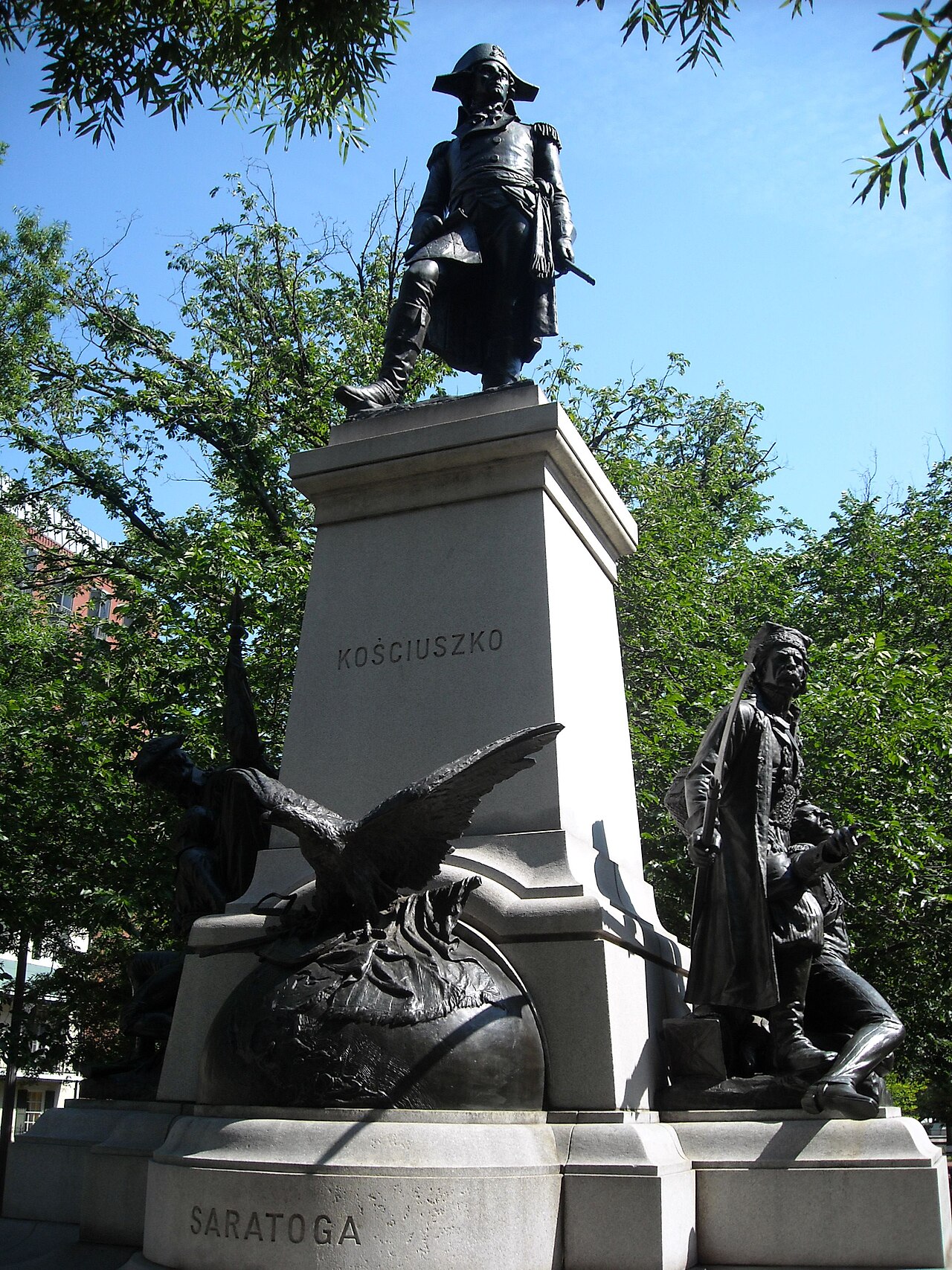 Statue of Tadeusz Kościuszko by Antoni Popiel