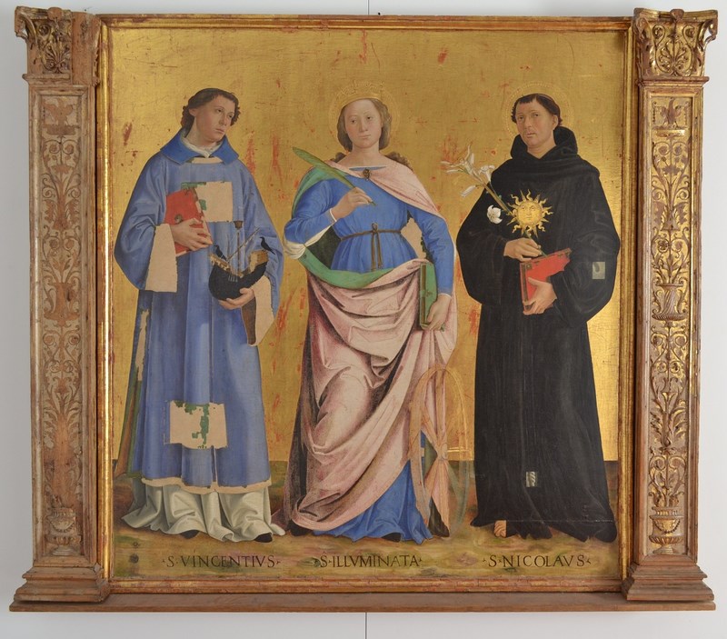 St. Vincent, St. Catherine of Alexandria and St. Anthony of Padua by Antoniazzo Romano