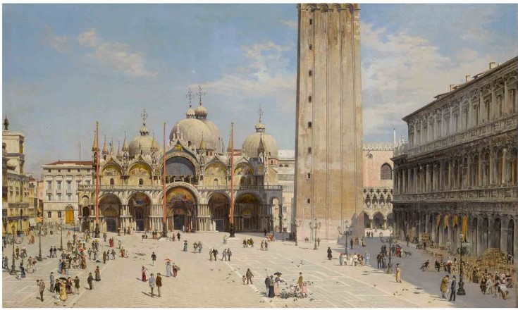 Venice: A View of the Piazza San Marco by Antonietta Brandeis