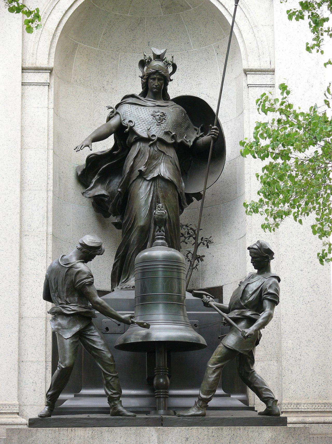 Minerva and the Bell Ringers by Antonin Carlès