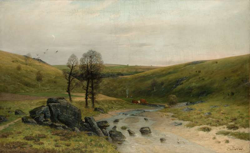 From the Valley of the River Doubravka (Doubravka Scenery in Twilight) by Antonín Chittussi