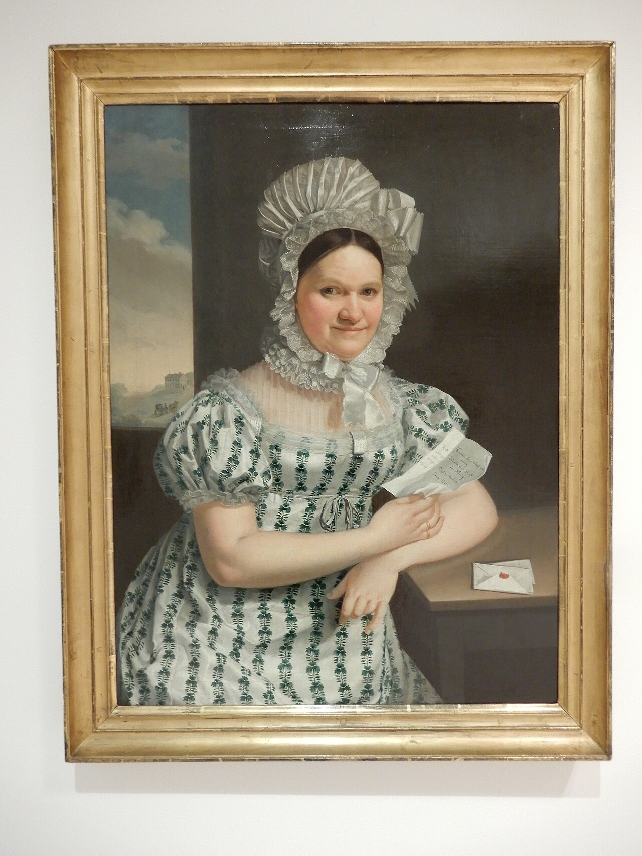 Portrait of a Lady with a Letter by Antonín Machek