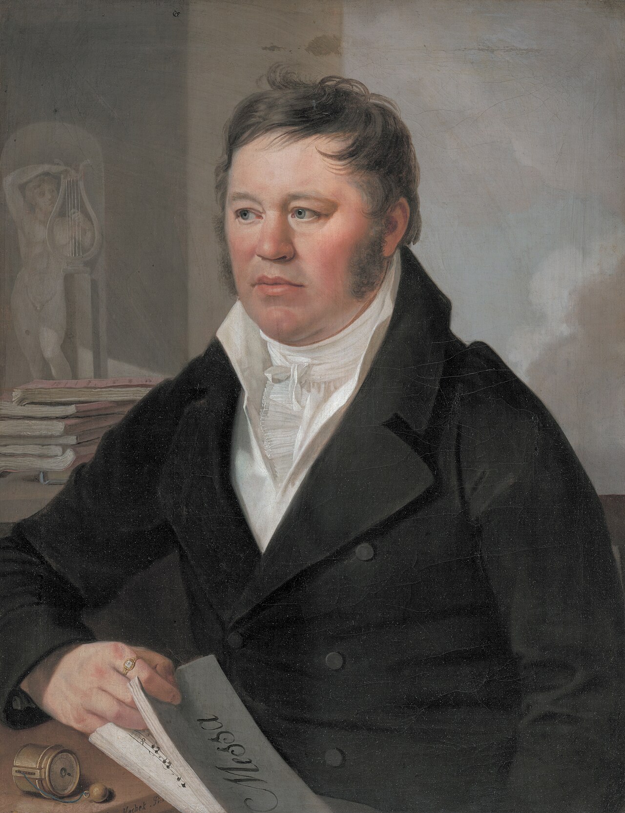 Portrait of the Composer V. J. Tomášek by Antonín Machek