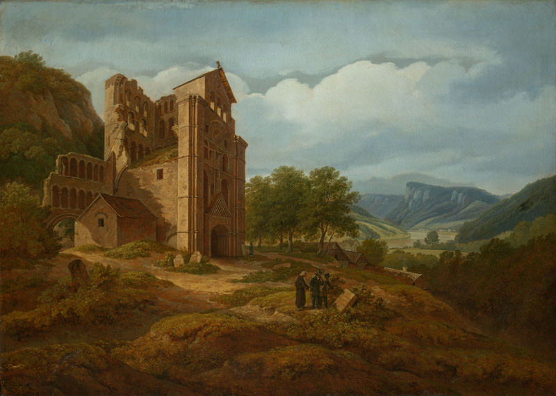 Landscape with Kelso Abbey Ruins by Antonín Mánes