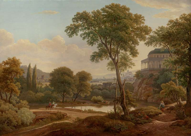Landscape with the Belvedere by Antonín Mánes