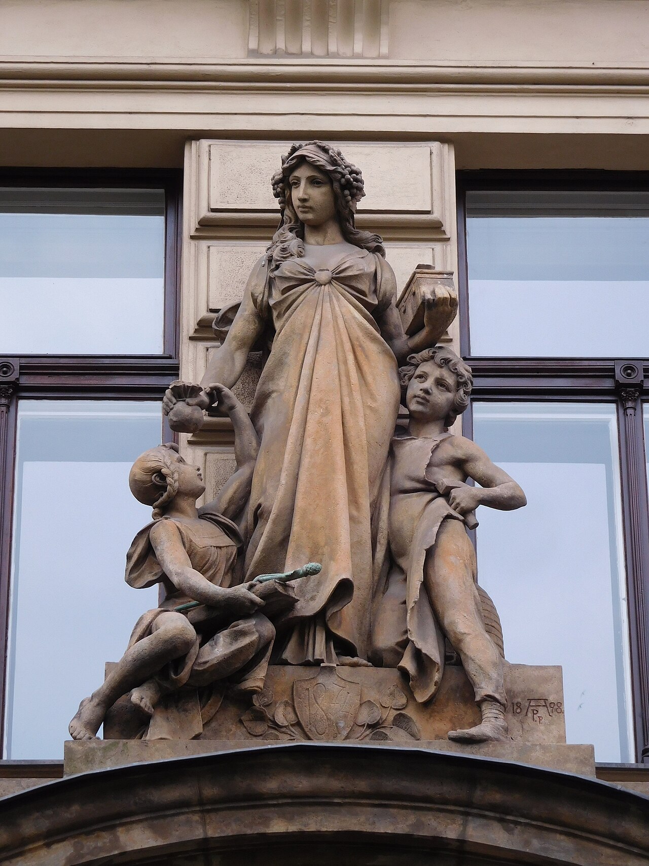 Allegory of savings, trade and industry by Antonín Popp